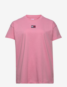 TJW CRV OVRSZD CENTER BADGE TEE - t-shirts - fresh pink
