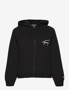 TJW CRV RAGLAN SIGNATURE ZIP - sweatshirts en hoodies - black