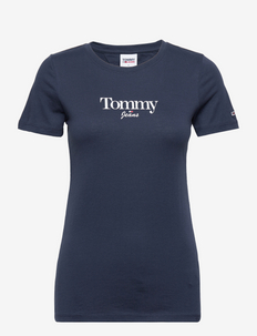 TJW SKINNY ESSENTIAL LOGO 1 SS - t-shirts - twilight navy