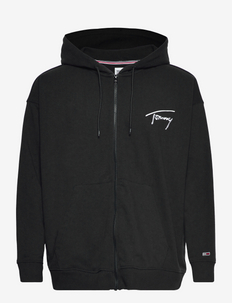 TJW CRV OVSD SIGNATURE ZIP THRU - sweatshirts en hoodies - black