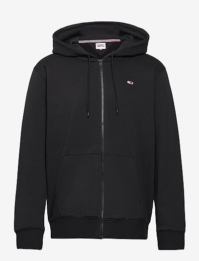 TJM REGULAR FLEECE ZIP HOODIE - hoodies - black