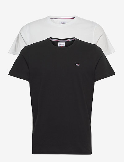 TJM 2PACK CNECK TEES - basic t-shirts - white / black