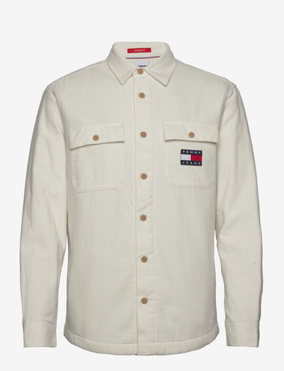 TJM SHERPA LINED OVERSHIRT - basic shirts - ancient white