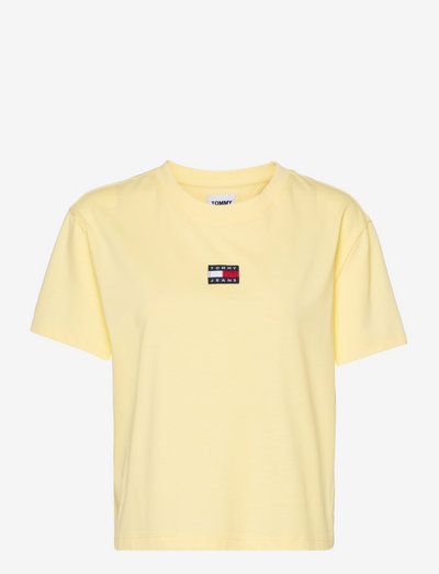 TJW TOMMY CENTER BADGE TEE - t-shirt & tops - mimosa yellow