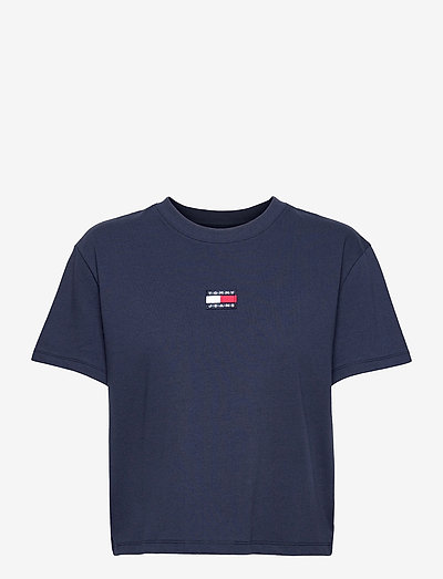 TJW TOMMY CENTER BADGE TEE - t-shirt & tops - twilight navy
