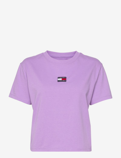TJW TOMMY CENTER BADGE TEE - t-shirt & tops - violet viola