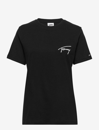 TJW RLXD TOMMY SIGNATURE SS - t-shirts - black
