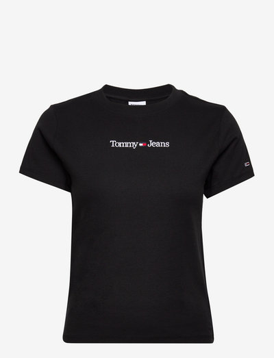 TJW BABY SERIF LINEAR SS - t-shirts - black