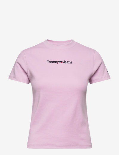TJW BABY SERIF LINEAR SS - t-shirts - french orchid