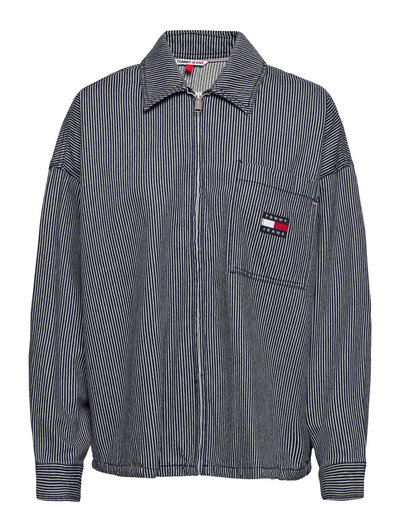 Tommy Jeans Tjw Stripe Boxy Overshirt - Overshirts | Boozt.com