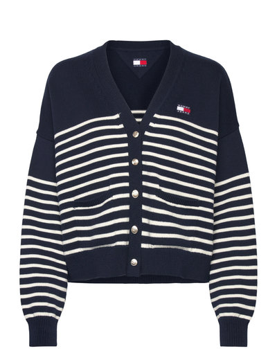 Tjw Cable Cardigan C1g Dark Night Navy