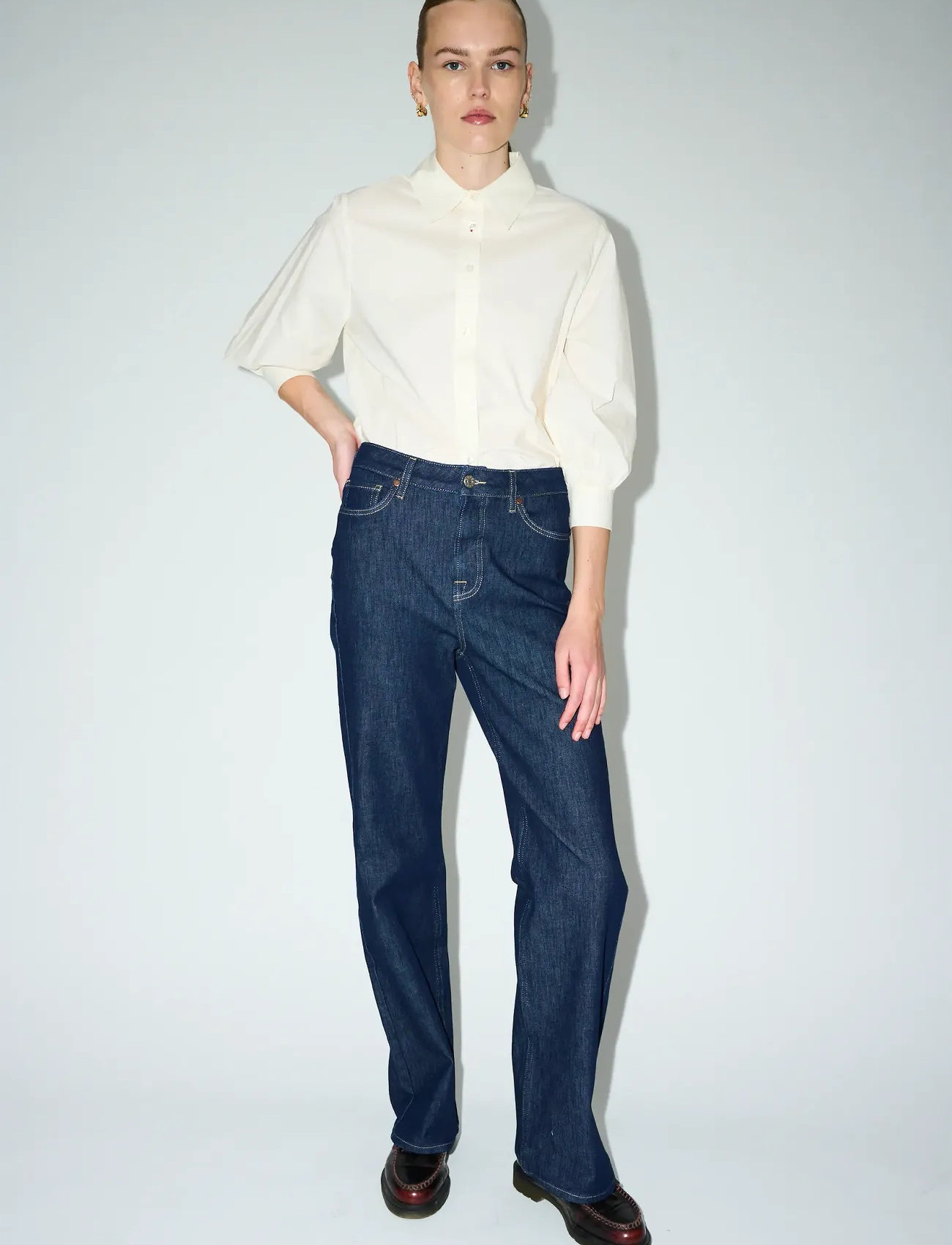 Tomorrow Trw-Brown Jeans Wash Como Rinse, 24 x 32, Navy, Jeans > Lige-Almindelige, Dame