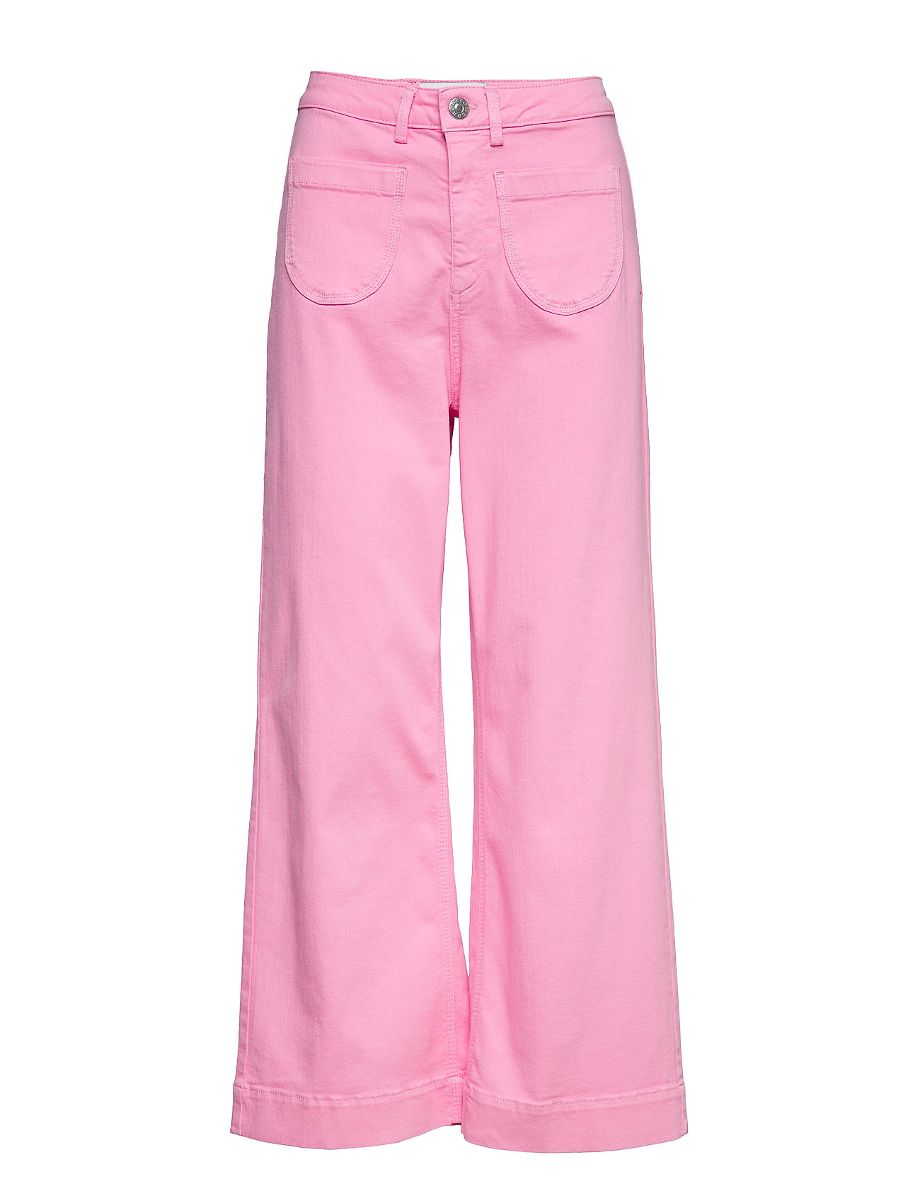 pink flare jeans