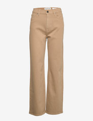 Brown Straight Jeans col. Khaki - KHAKI
