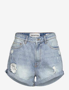 Terri Relaxed Shorts Wash San Remo - jeansowe szorty - denim blue