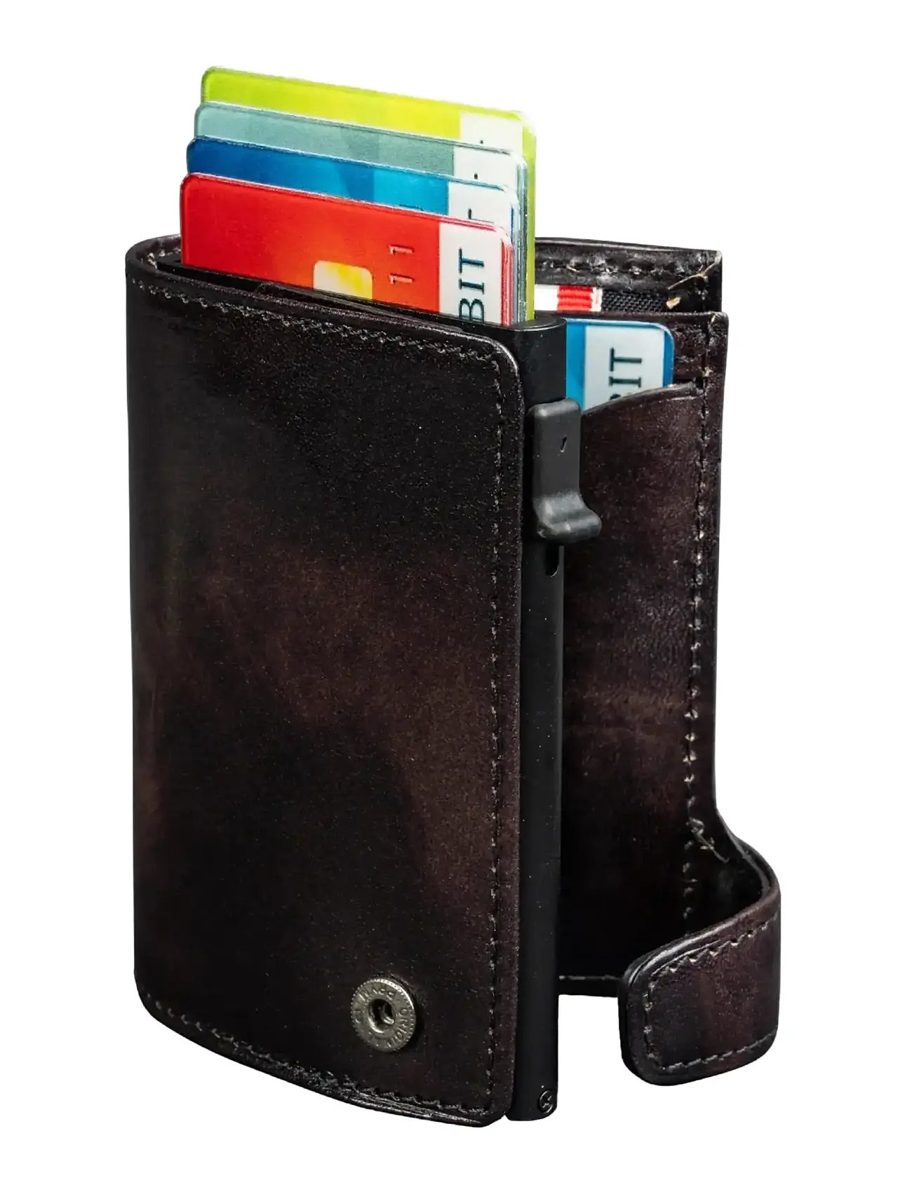 Tony Perotti Furbo Van Gogh Cardholder With Banknote And Coin Pocket, One Size, Brown, Punge > Klassiske Punge, Herre