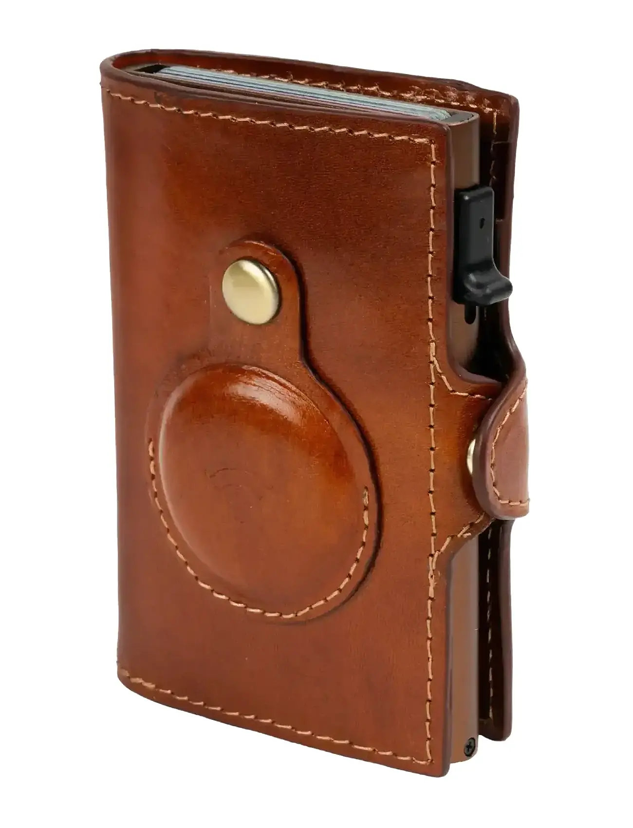 Tony Perotti Furbo Cardholder W/ Airtag, One Size, Brown, Punge > Klassiske Punge, Herre