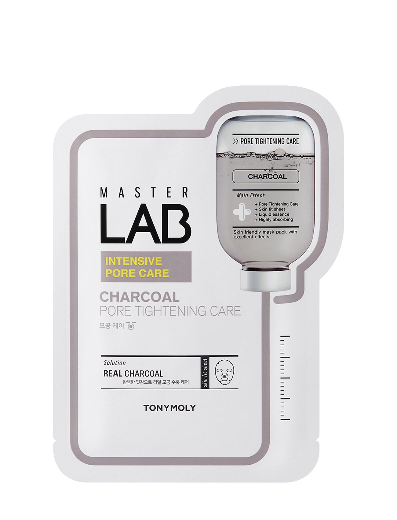 Tonymoly Tonymoly Master Lab Sheet Mask Charcoal, 19 g, Nude, Masker > Sheetmask, Dame