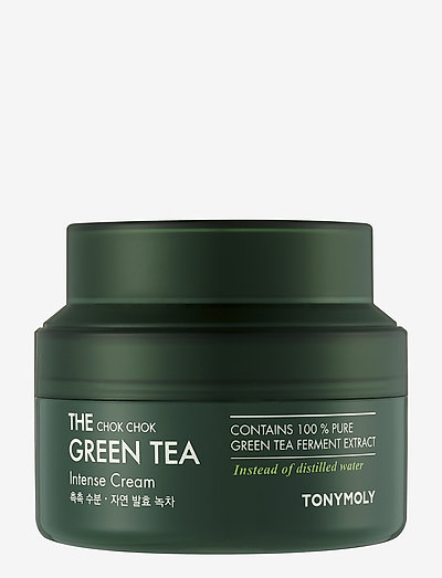 Tonymoly The Chok Chok Green Tea Intense Cream 60ml - fuktkrämer - clear