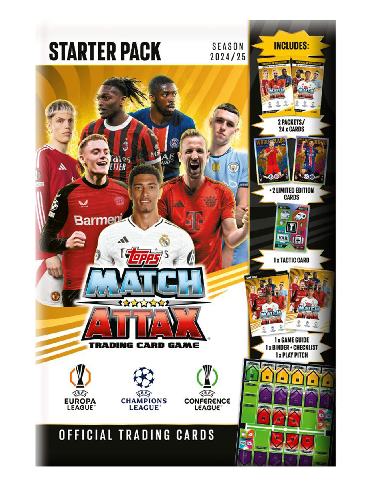 Topps Match Attax Champions League Starter Pack Toys Trading Cards Multi/patterned Topps Match Attax