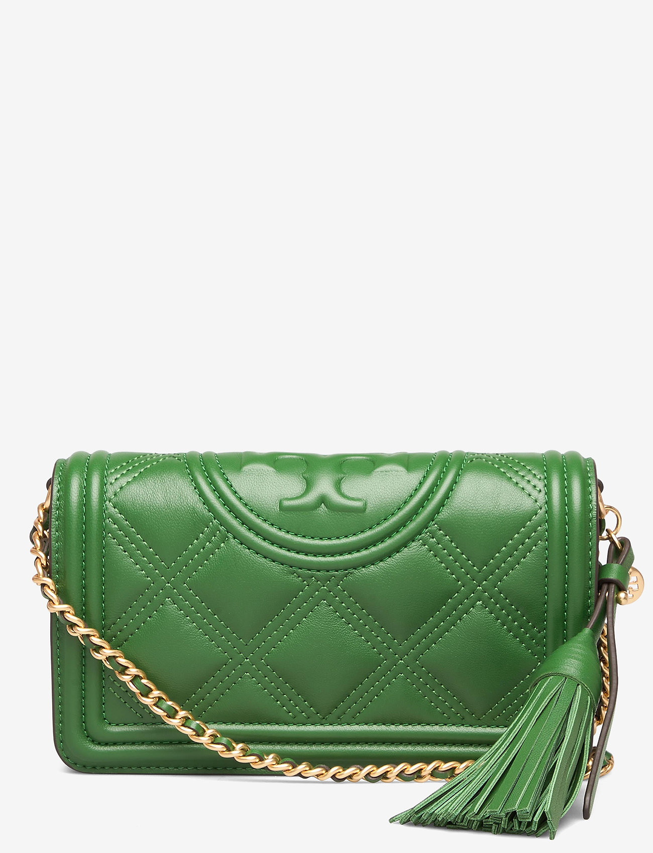 Fleming Soft Wallet Crossbody (Arugula) (2172 kr) Tory Burch