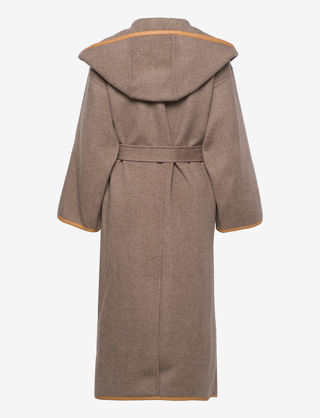 wool wrap coat with hood