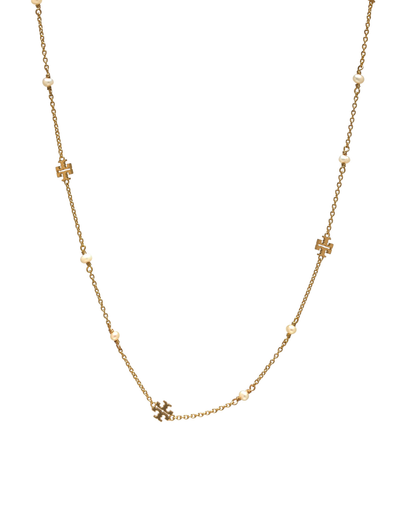 Tory Burch Delicate Kira Pearl Necklace Guld