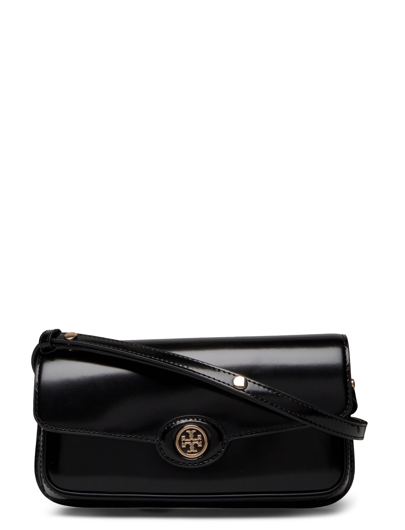 Tory Burch Robinson Spazzolato E/W Shoulder Bag Svart