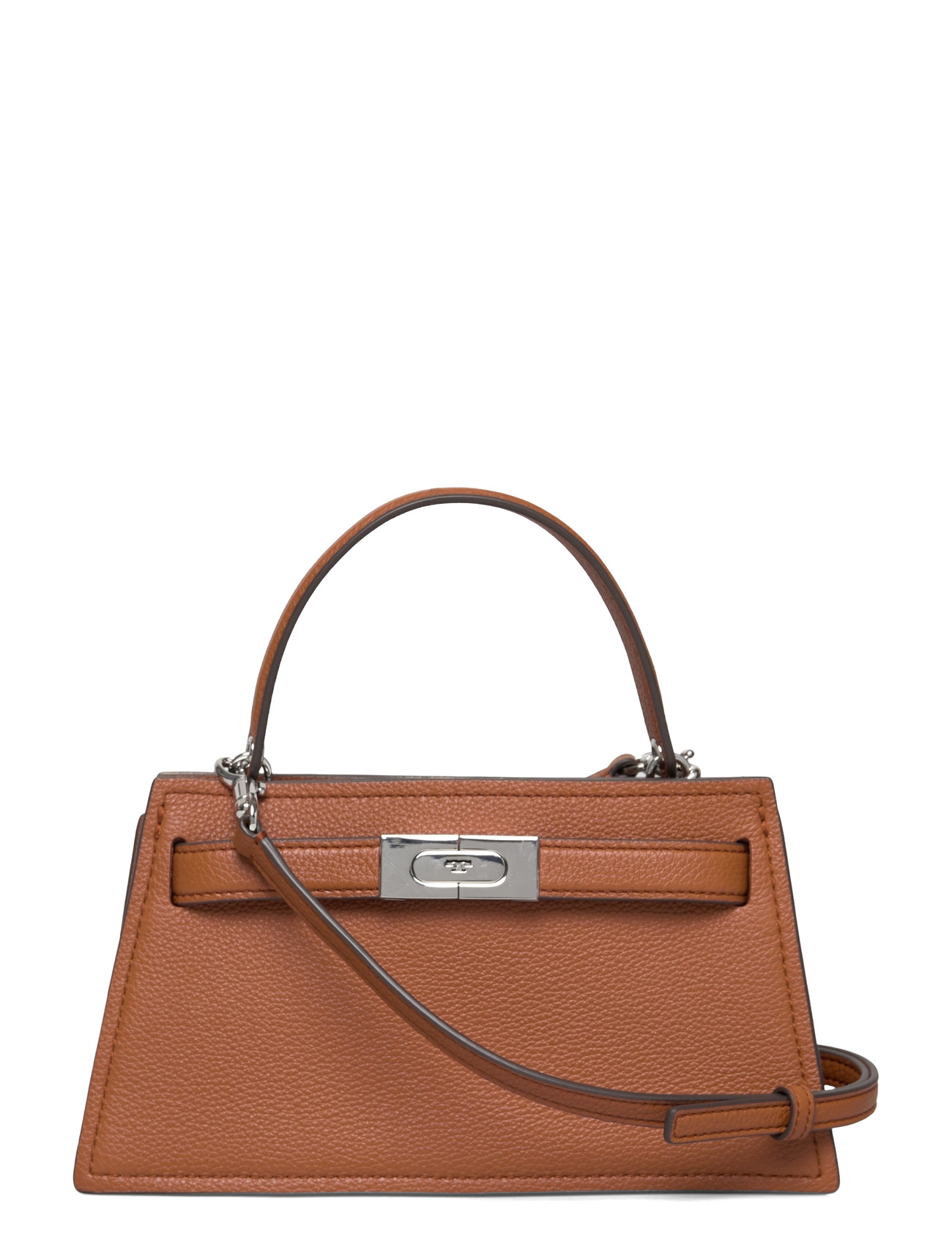 Tory Burch Lee Radziwill Pebble Mini Top Handle, One Size, Brown, Tasker > Tasker Med Tophåndtag, Dame
