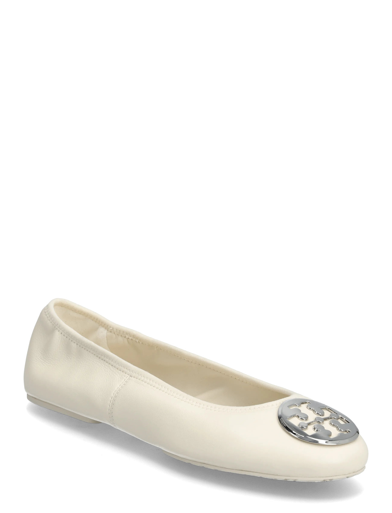 Tory Burch Reva Travel Ballet, 37.5, Cream, Designere > Flade Sko, Dame