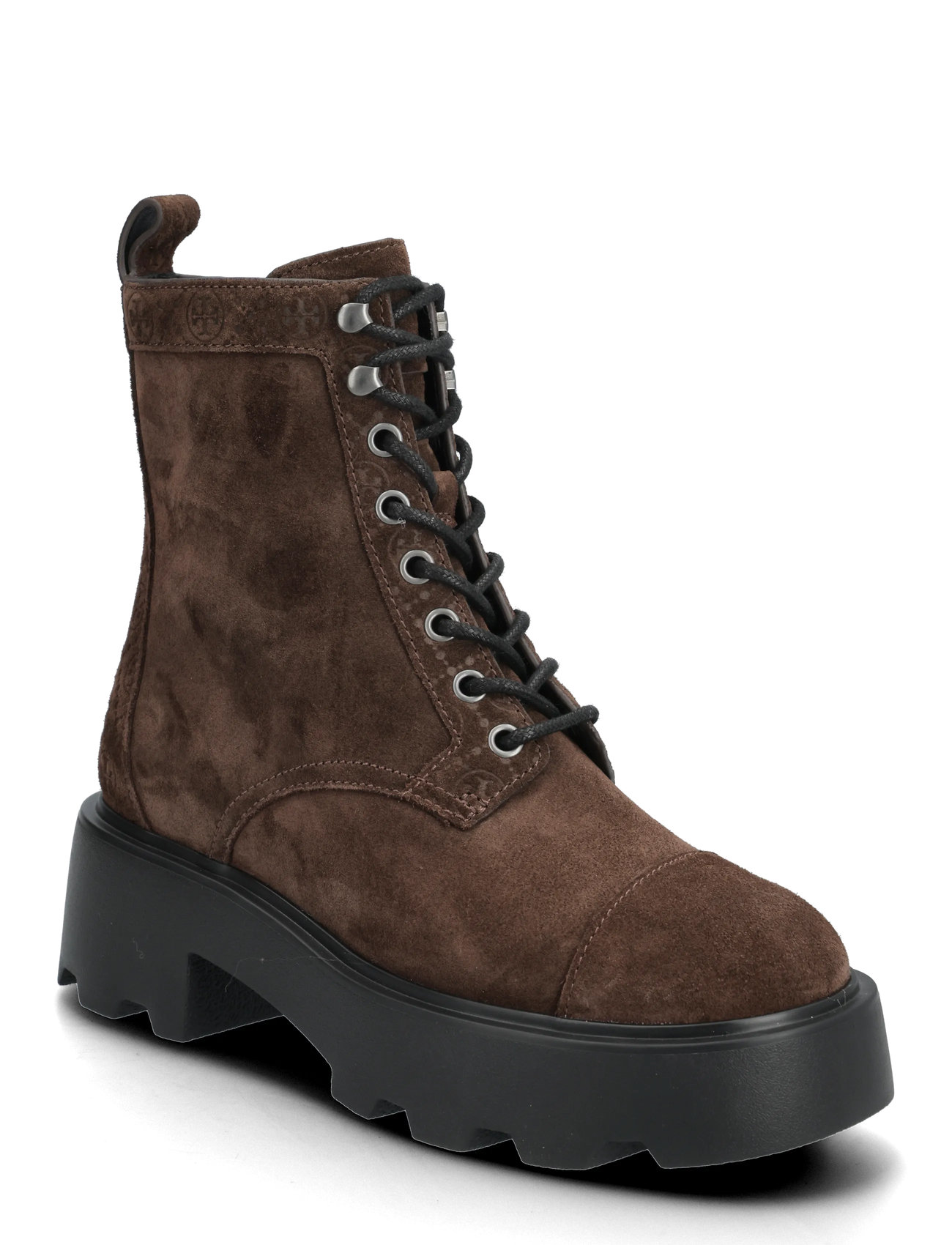 TORY BURCH T Monogram Lug Ankle Stiefel 65Mm Braun - 39.5 - Damen