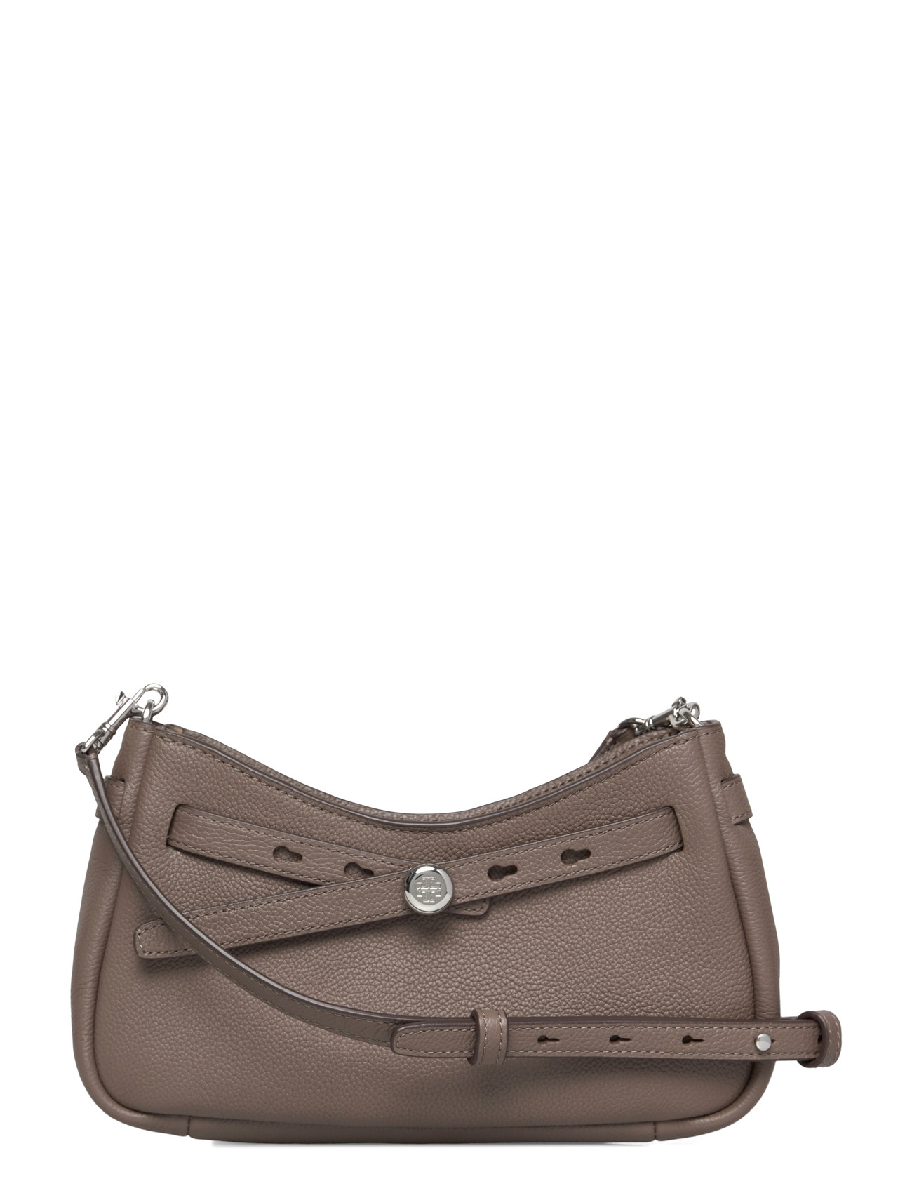 Tory Burch Romy Zip Top Crossbody, One Size, Grey, Tasker > Crossbody-Tasker, Dame