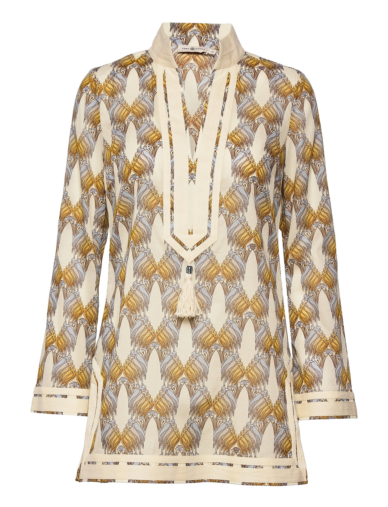 Tory Burch Printed Tory Tunic (Sand Deco Crane Geo), (,05 kr) | Large  selection of outlet-styles 
