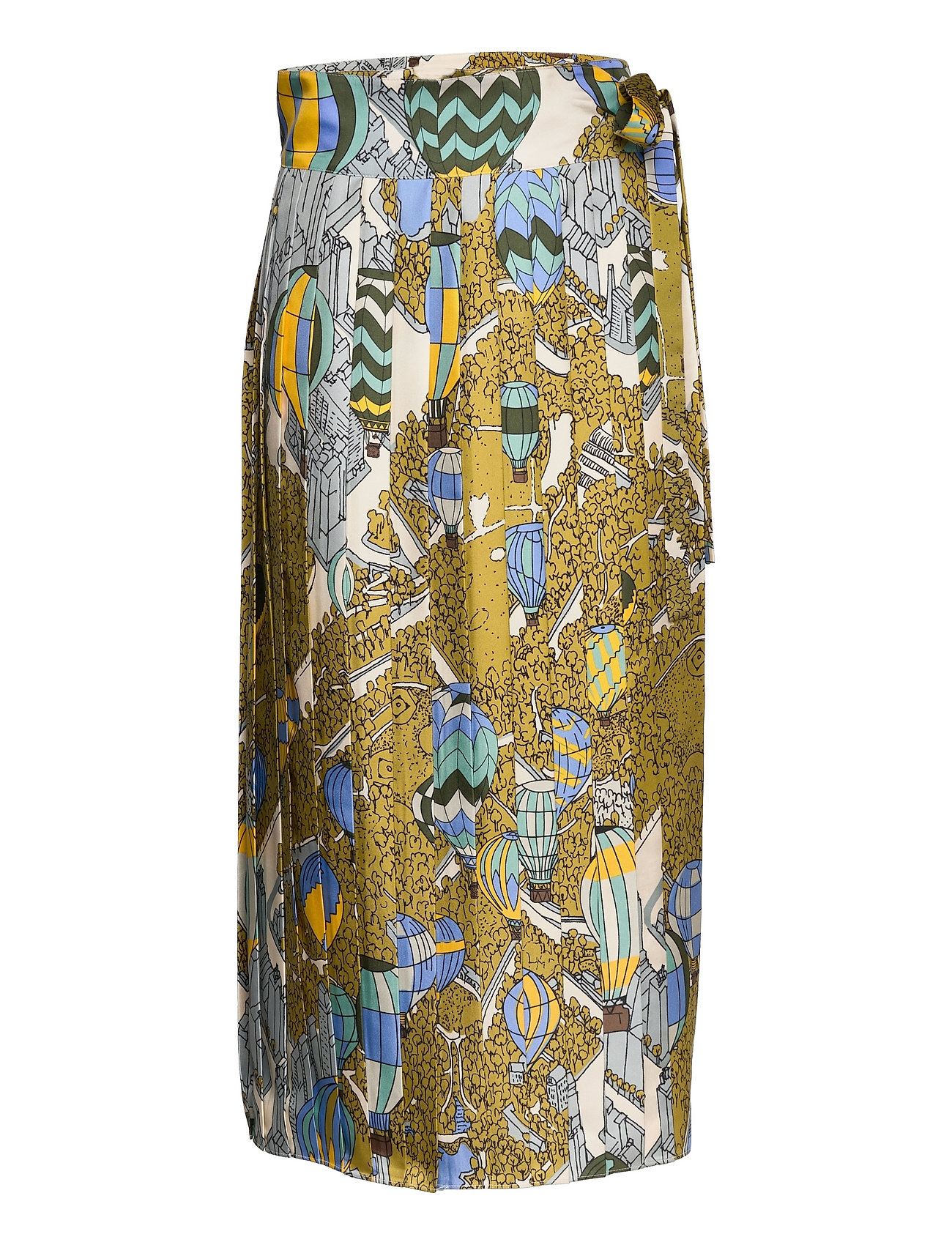 Tory Burch Silk Twill Pleated Wrap Skirt (Balloons In The Sky), (,21  kr) | Large selection of outlet-styles 