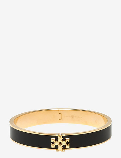 Kira Enamel 10MM Bracelet - bangles - tory gold / black