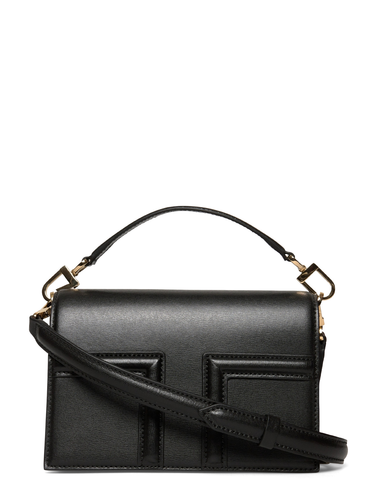 TOTEME T-Flap Shoulder Bag, One Size, Black, Tasker > Tasker Med Tophåndtag, Dame