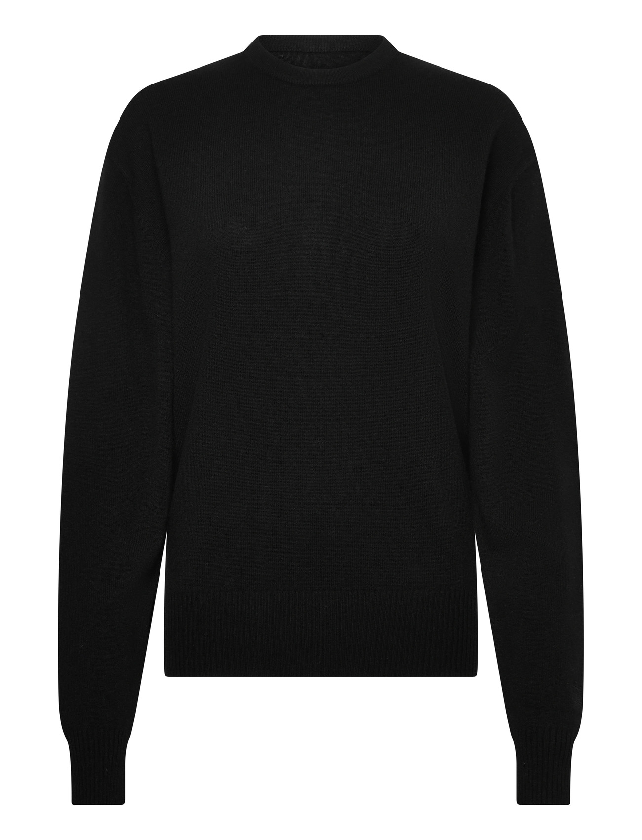TOTEME Classic Cashmere Crew Knit, XS, Black, Strik > Trøjer, Dame