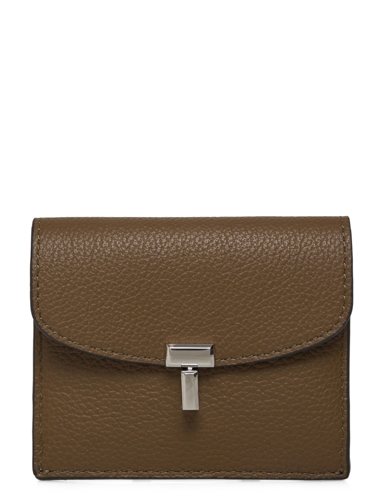 TOTEME T-Lock Card Holder, One Size, Holders & Wallets, Braun - Frauen