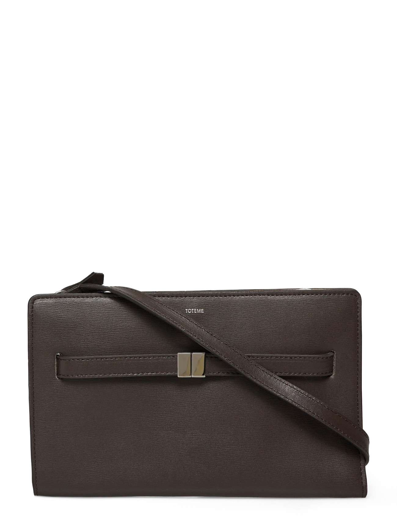 TOTEME Leather Mini Crossbody Bag, One Size, Brown, Designere - Bags, Dame