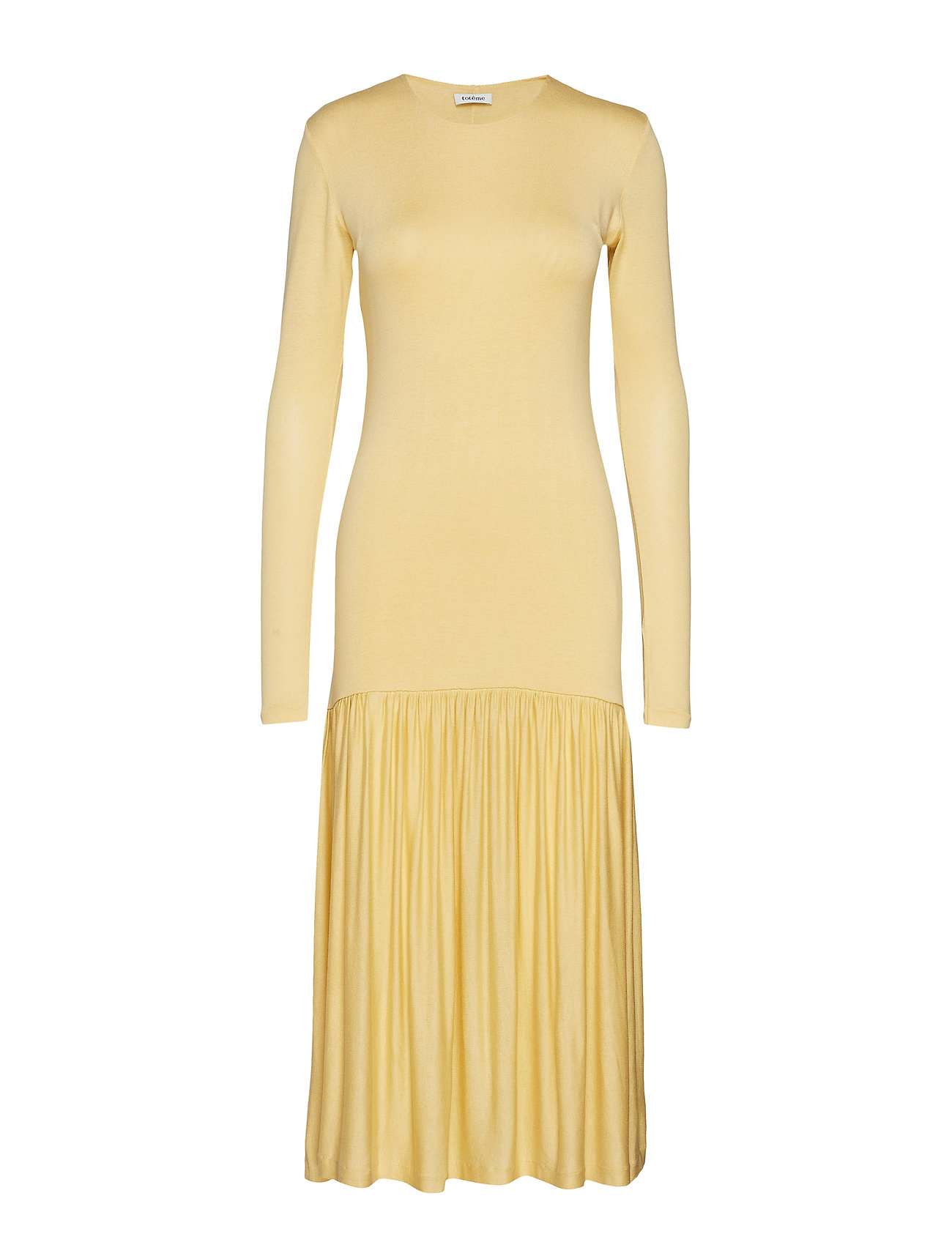 Lomello Maxi Dress Galajurk Geel Toteme toteme kopen in de aanbieding Lomello Maxi Dress Galajurk Geel Toteme toteme kopen in de aanbieding