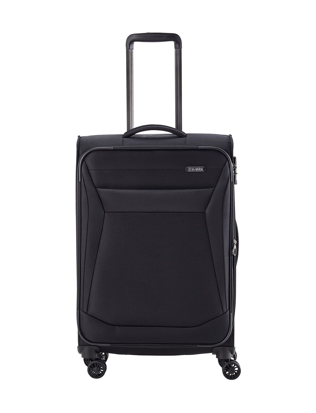 Chios, 4W Trolley M Exp. Black Travelite