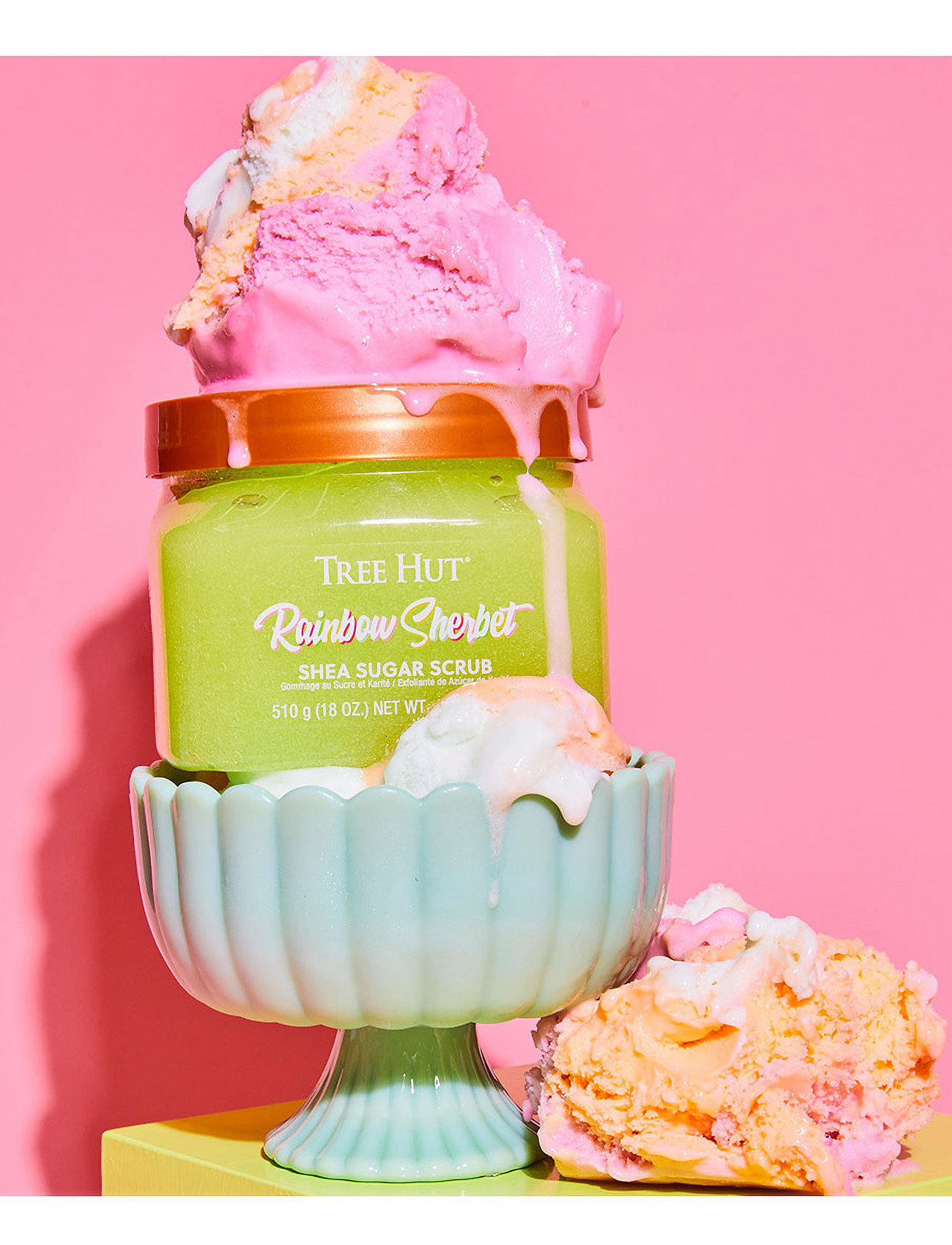 Tree Hut Shea Sugar Scrub Rainbow Sherbert, 510 G, Nude, Krop > Scrub Og Eksfolierende Midler, Dame