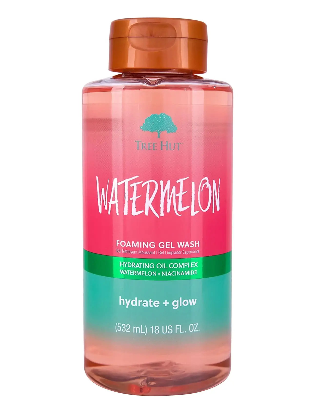 Tree Hut Foaming Gel Wash Watermelon, 532 ml, Nude, Krop > Bad Og Brusebad, Dame
