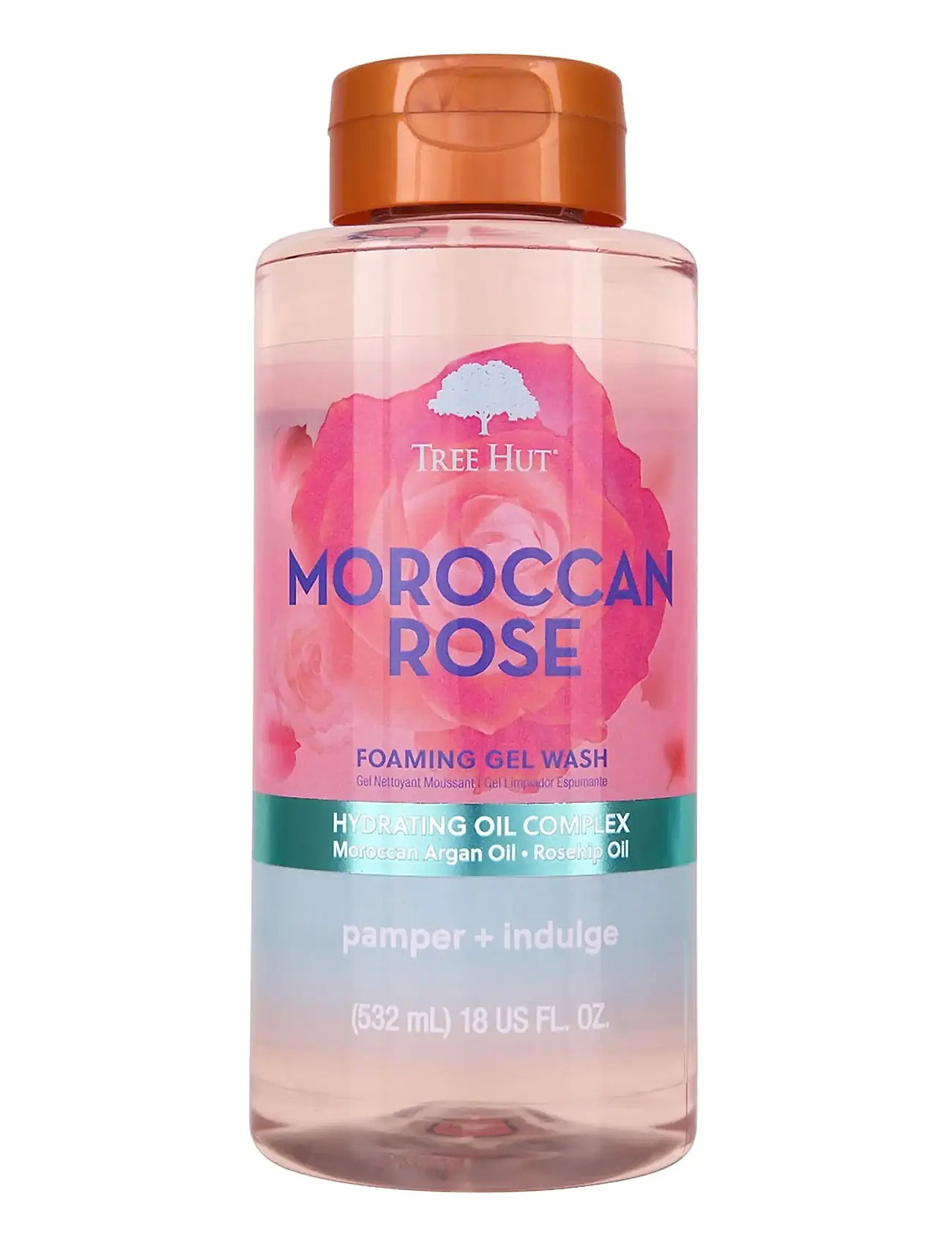 Tree Hut Foaming Gel Wash Moroccan Rose, 532 ml, Nude, Krop > Bad Og Brusebad, Dame