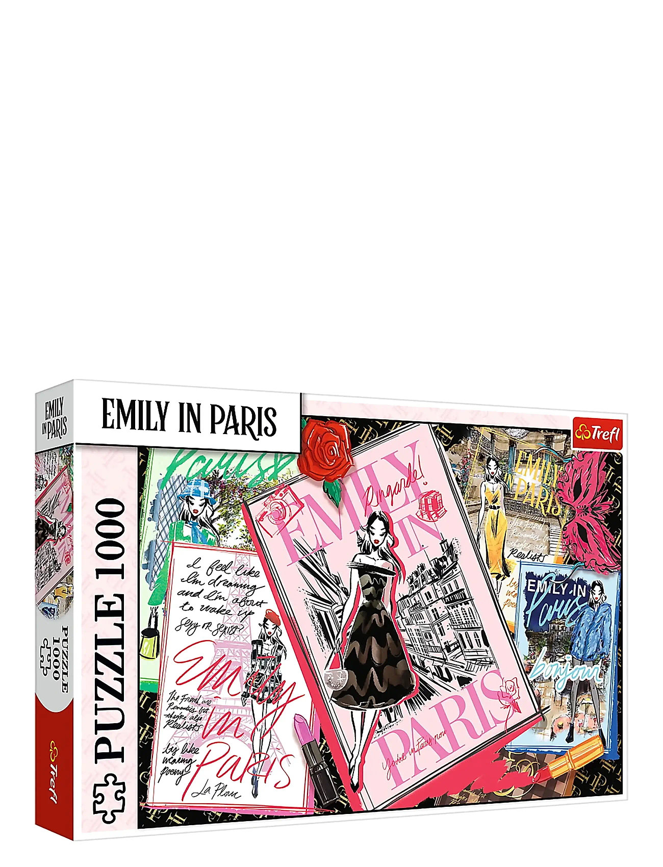 TREFL Pappussel Trefl 1000 Bitar Emily In Paris Magazine Pink - One Size - Kinder