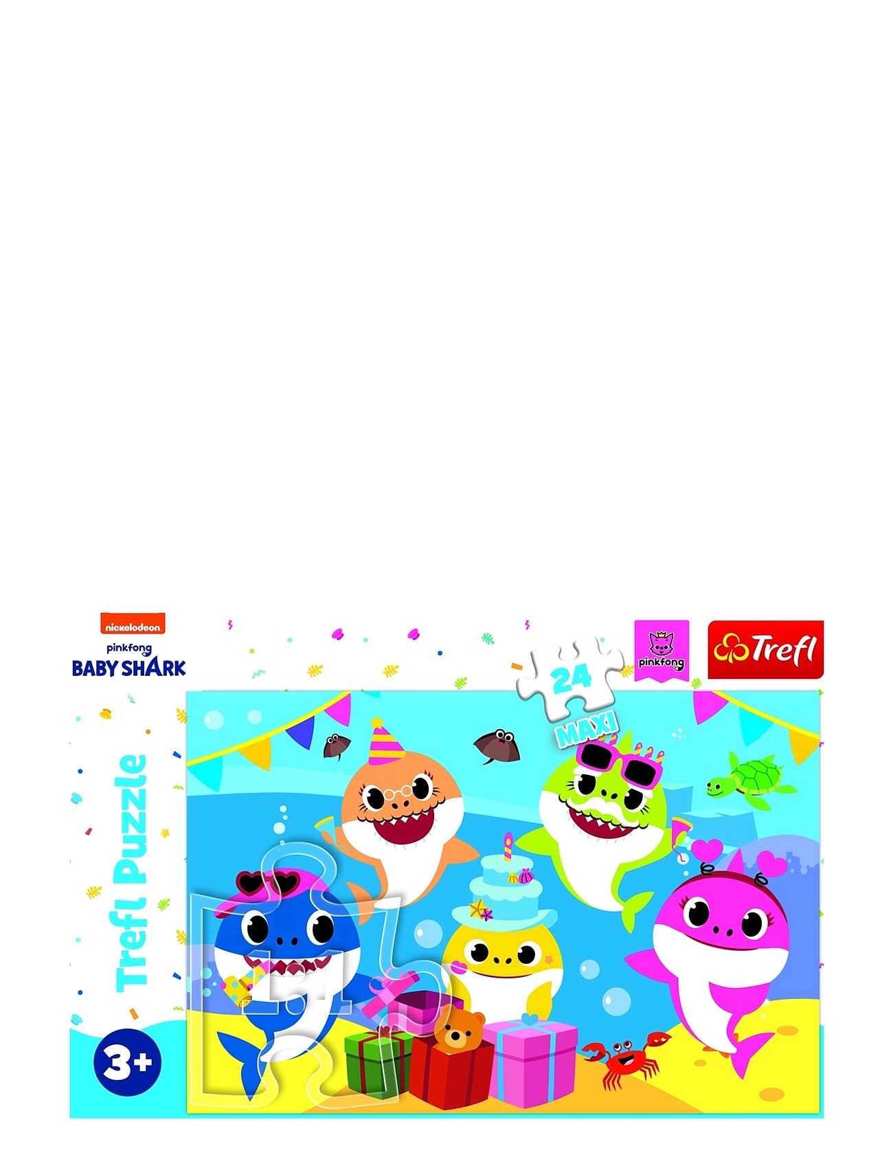 Trefl 24 Bit Maxi Baby Shark Toys Puzzles And Games Puzzles Classic Puzzles Multi/patterned Trefl