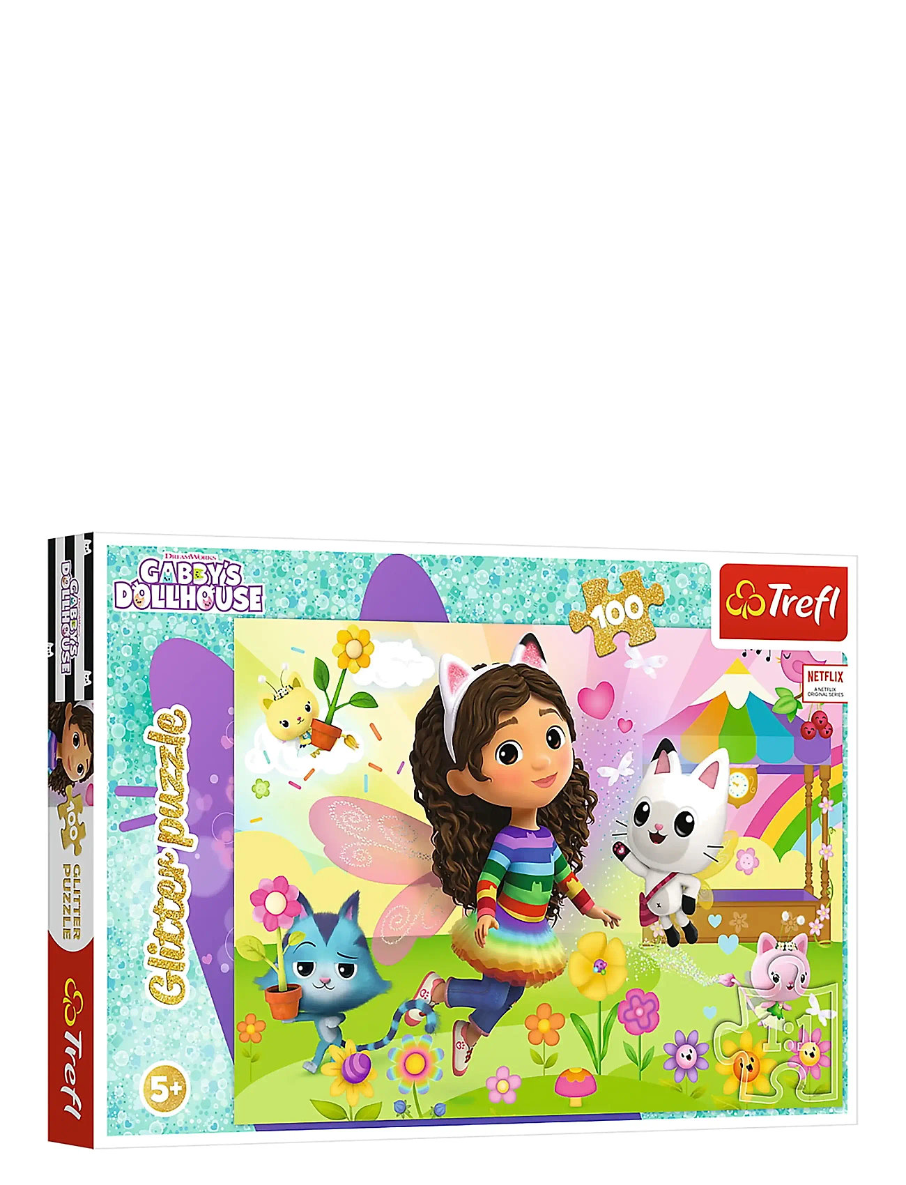 TREFL Pappussel Trefl 100 Bitar Glitter Gabby Patterned - One Size - Kinder