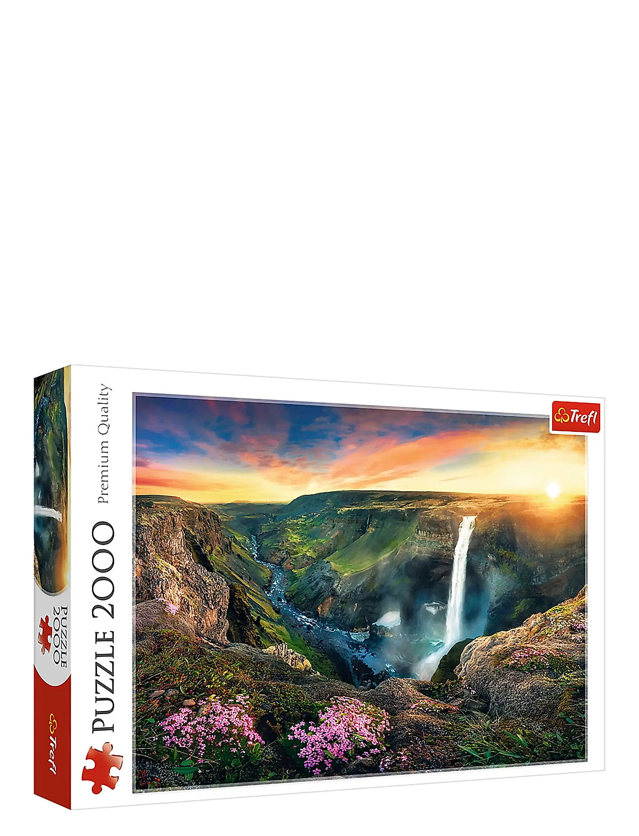 TREFL Pappussel Trefl 2000 Bitar Waterfall, Iceland Patterned - One Size - Kinder