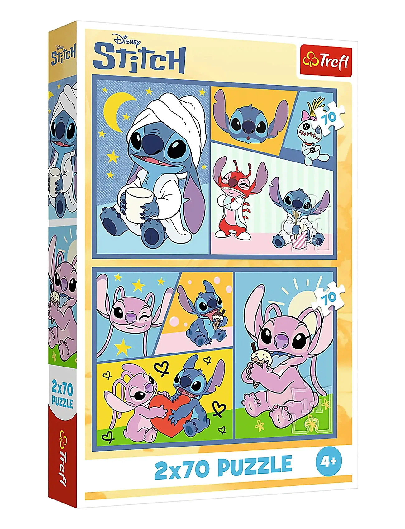 Trefl Pappussel Trefl 2X70 Bitar Lilo & Stitch, One Size, Blue, Puslespil > Klassiske Puslespil, Børn
