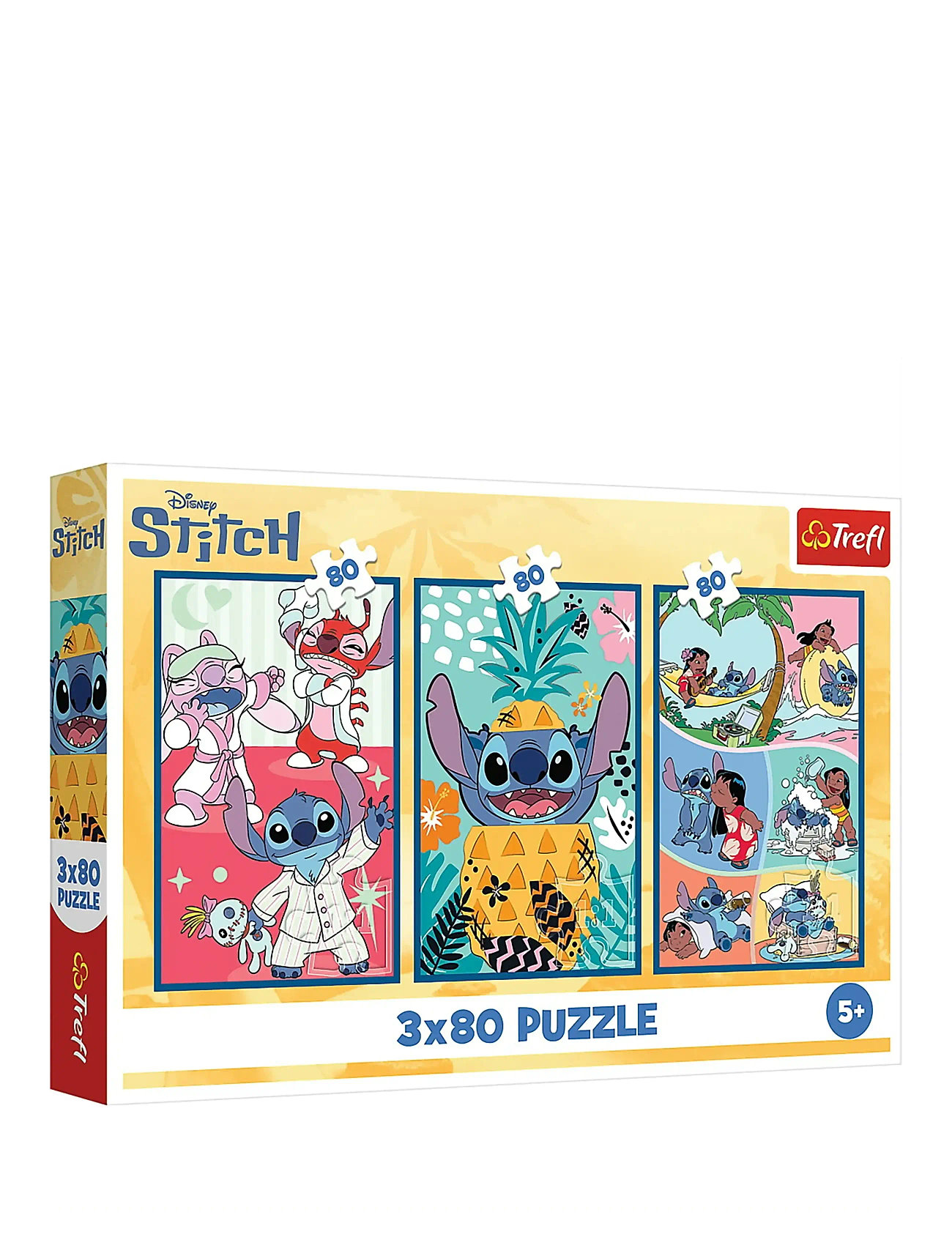Trefl Pappussel Trefl 3X80 Bitar Lilo & Stitch, One Size, Multi/patterned, Puslespil > Klassiske Puslespil, Børn